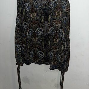 Rose & Olive Multicolor Paisley Top